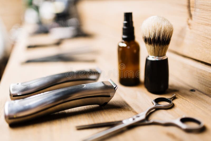 Barber stuff stock photo. Image of profession, bottle 86661760