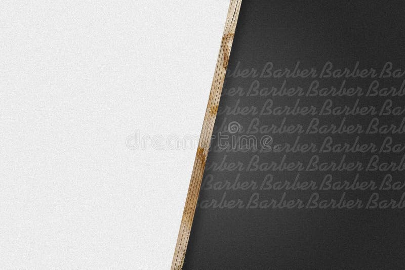 Barbershop background. Blank form on a dark background. Mockup of prices for services.Copy space. Hairdressing