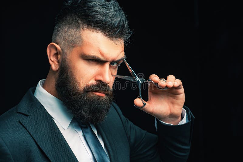 Barbershop Concept. Perfect Beard. Haircuts for Men. Stylish and Hairstyle.  Hair Salon and Barber Vintage Stock Photo - Image of blade, shaved:  155420506