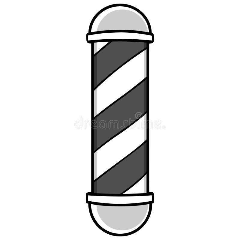 Barbershop Pole Illustration vector illustration