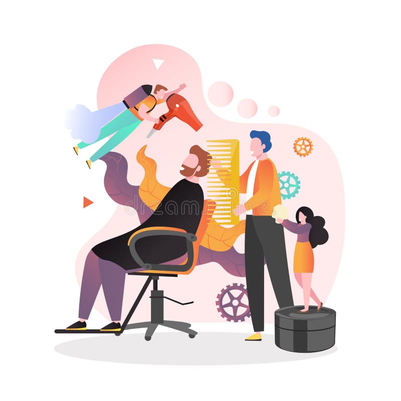 Barbershop Vector Concept for Web Banner, Website Page Stock Vector - Illustration of background, person: 173555783 Barbershop Vector Concept for Web Banner, Website Page Stock Vector - Illustration of background, person: 173555783