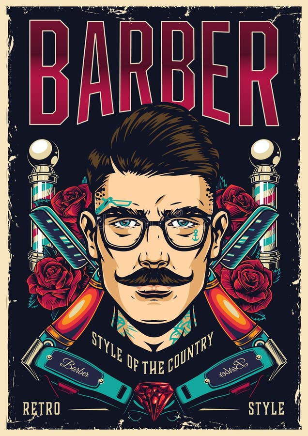 Barbershop vintage poster