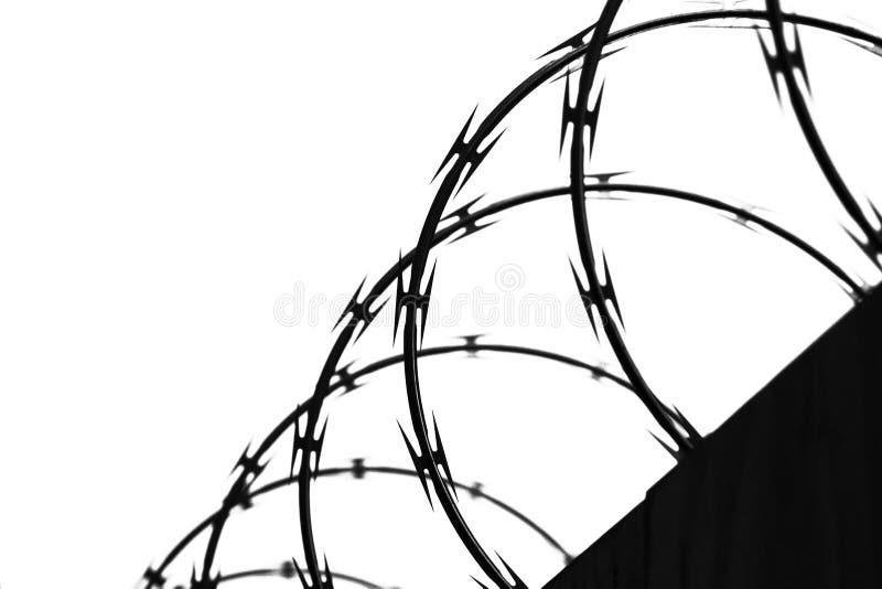 Download Barbwire imagem de stock. Imagem de beira, seguro, escape - 65223