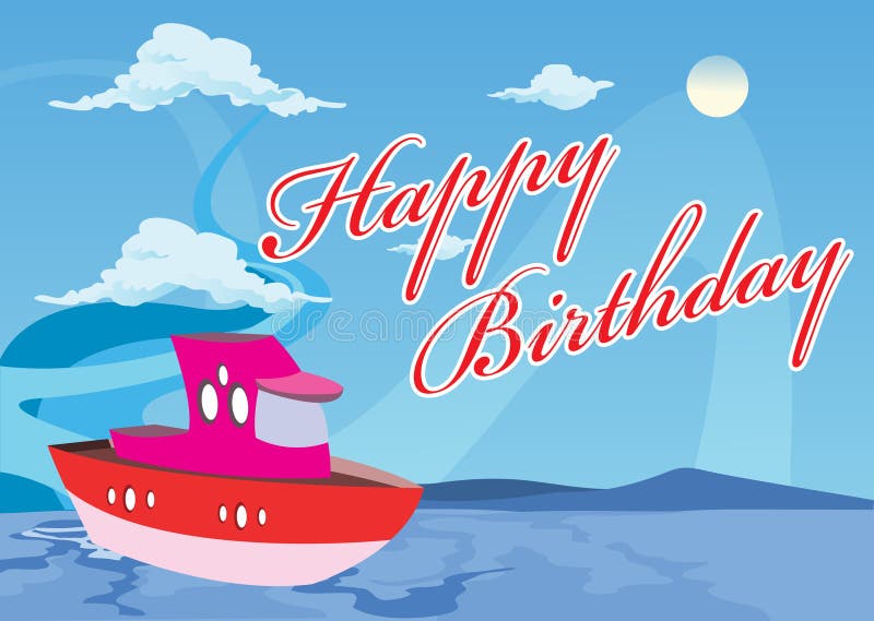 Barca Di Buon Compleanno Illustrazioni Vettoriali E Clipart Stock 44 Illustrazioni Stock