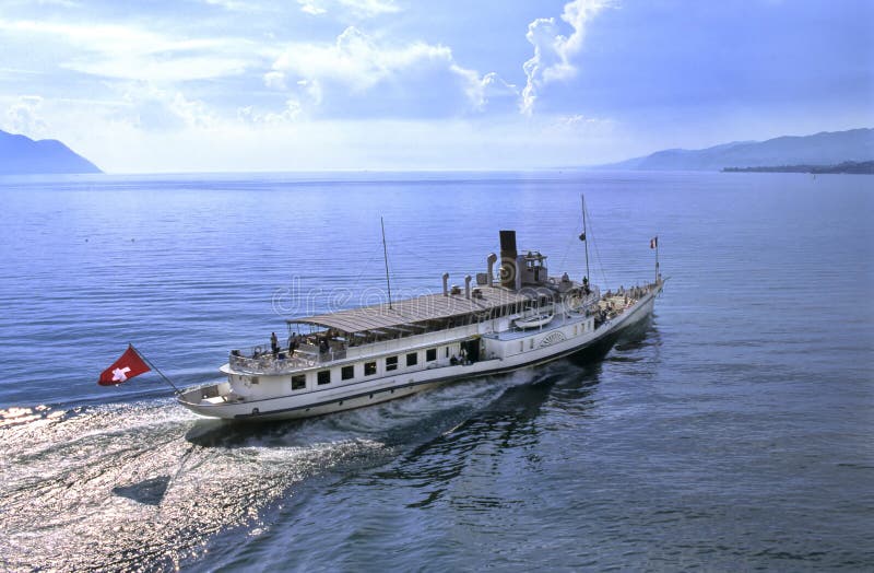 Barca di Leman fotografie stock Barca di Leman fotografie stock