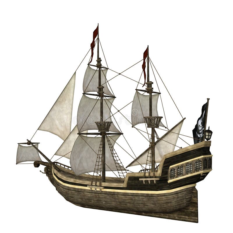 Barca di navigazione royalty illustrazione gratis Barca di navigazione royalty illustrazione gratis