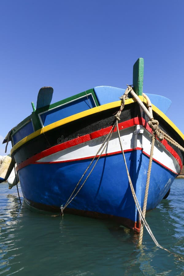 Barca maltese tradizionale immagini stock Barca maltese tradizionale immagini stock