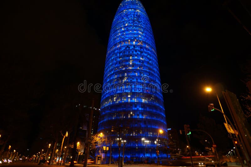 Tower Agbar Avenida Diagonal, Barcelona Spain. Tower Agbar Avenida Diagonal, Barcelona Spain