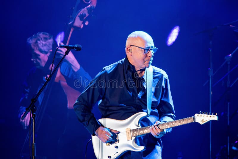 BARCELONA - APR 25: Mark Knopfler performs in concert at Palau Sant Jordi on April 25, 2019 in Barcelona, Spain