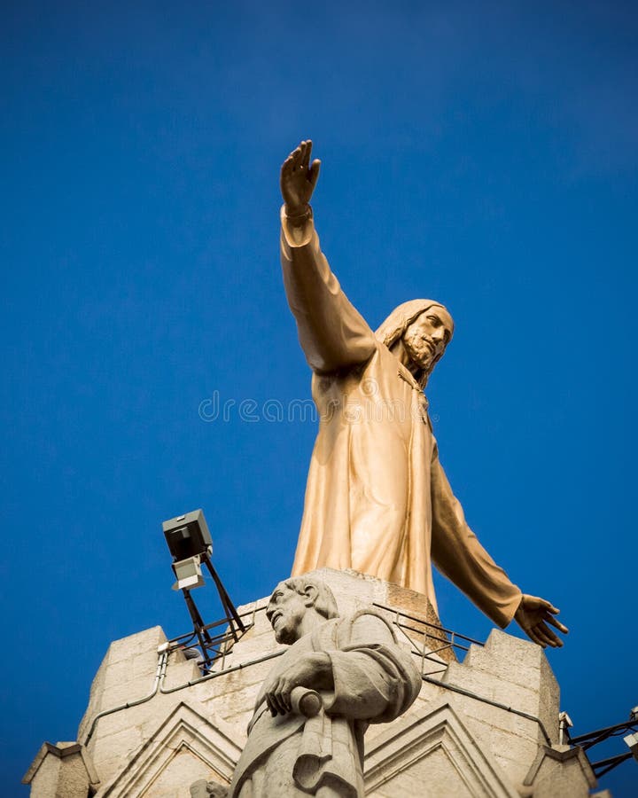 Barcelona, Cataluña, España, el 2 de octubre de 2016 Jesus Christus St fotos de archivo libres de regalías Barcelona, Cataluña, España, el 2 de octubre de 2016 Jesus Christus St fotos de archivo libres de regalías