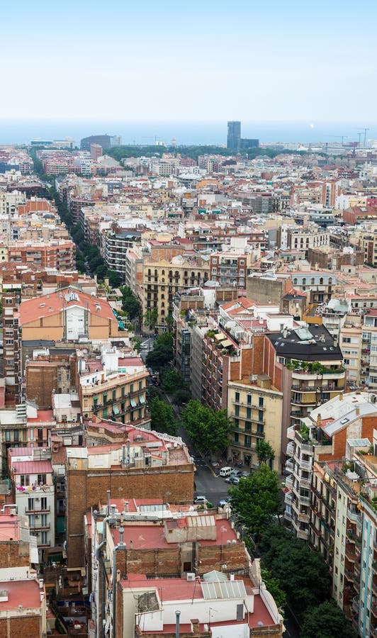 Barcelona city stock photo. Image of exterior, downtown - 32868930