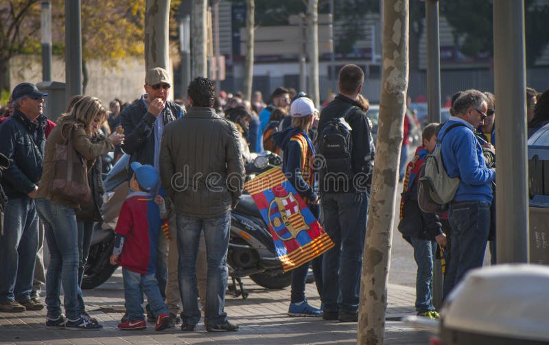 Barcelona Fans editorial photography. Image of club, barcelona 69205687