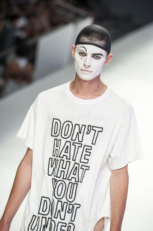 080 BARCELONA FASHION - BRAIN & BEAST CATWALK royalty free stock photo 080 BARCELONA FASHION - BRAIN & BEAST CATWALK royalty free stock photo