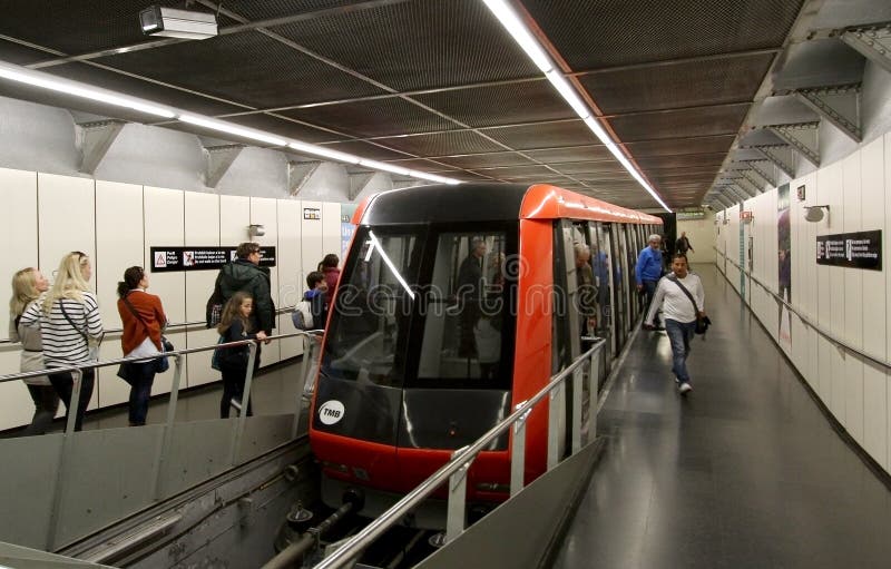 Barcelona funicular montjuic