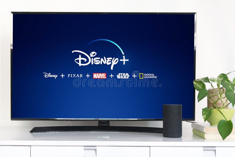 BARCELONA, January 8: Smart TV with the Disney Plus service with the logo in it