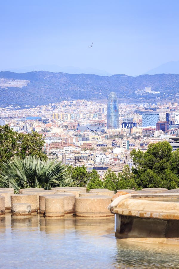 Barcelona panorama with Torre Agbar, Catalonia, Spain. Barcelona panorama with Torre Agbar, Catalonia, Spain