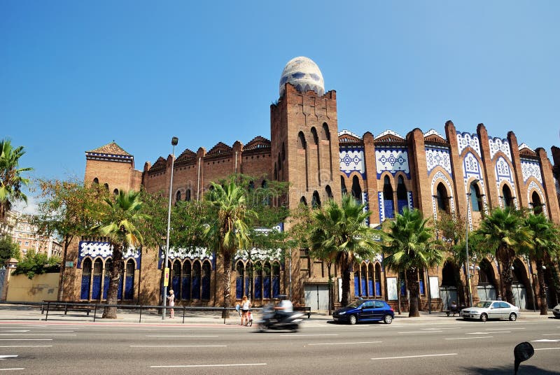 Barcelona - Plaza de Toros Monumental royalty free stock photos