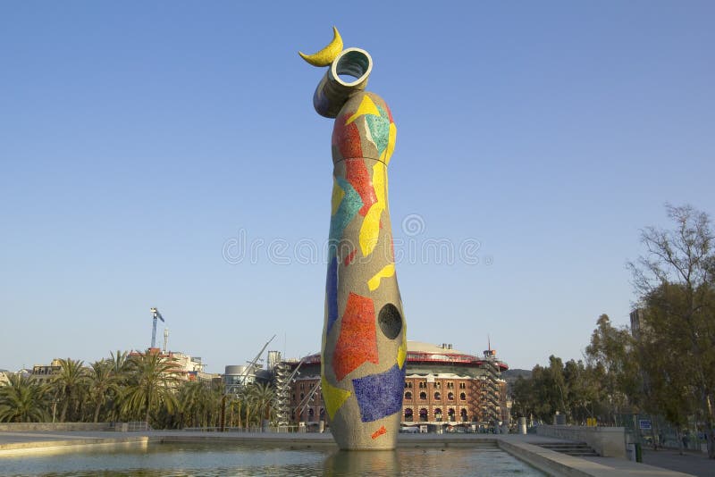 barcelona ptasia Joan miro Spain kobieta obrazy royalty free barcelona ptasia Joan miro Spain kobieta obrazy royalty free