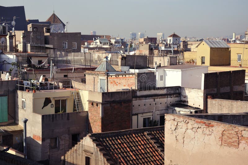 Barcelona roofs