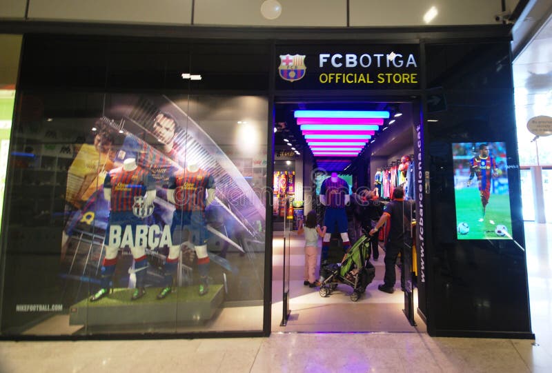 Barcelona Soccer Official Store Editorial Photography Image of fans