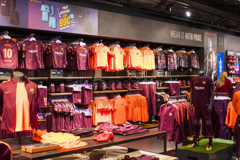Official Store FC Barcelona , Clothing and Footwear Team of Souvenirs and  Paraphernalia for Fans of the Team and Visitors of the S Editorial Stock  Image - Image of fans, shirt: 111304764