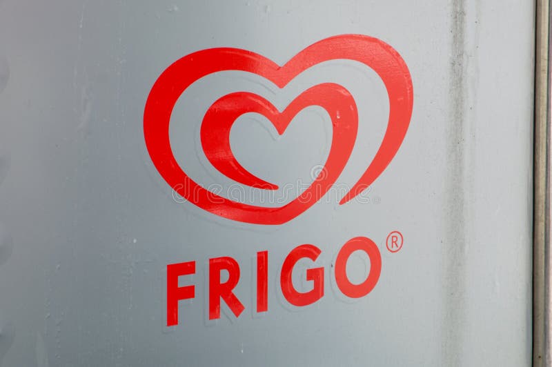 Logo of Frigo. Frigo is Brand of Ice Cream Made by Unilever. Editorial  Image - Image of product, barcelona: 122118105