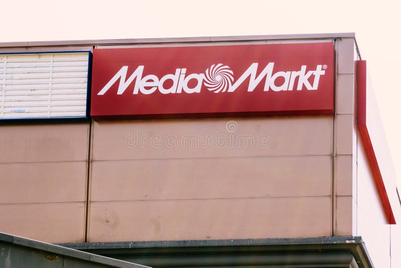 Gothenburg, Sweden - June 25 2022: Media Markt logo on the facade