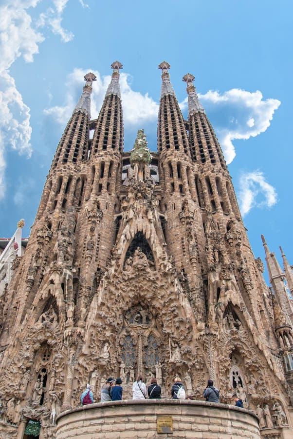 Barcelona - Detail from Sagrada La Familia Editorial Photo - Image of ...