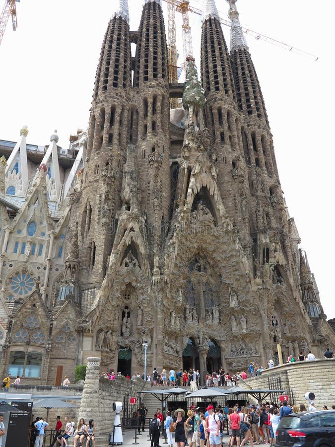 05 07 2016 Barcelona Spain Sagrada Familia Church Architectu Stock ...