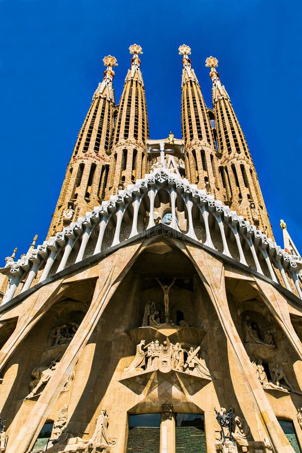 Barcelona, Spain, September 20, 2019. the Sagrada Familia, is a Huge ...