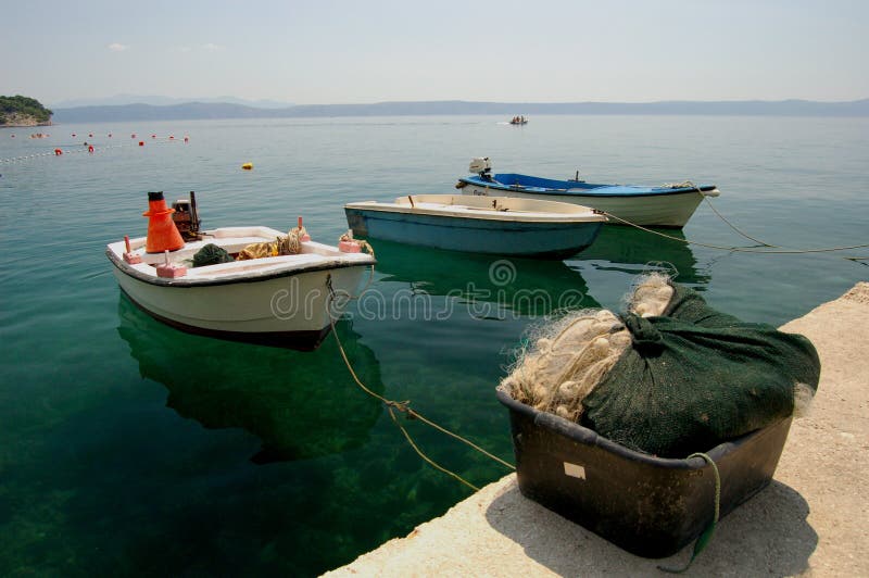 Barche nel Croatia fotografie stock Barche nel Croatia fotografie stock
