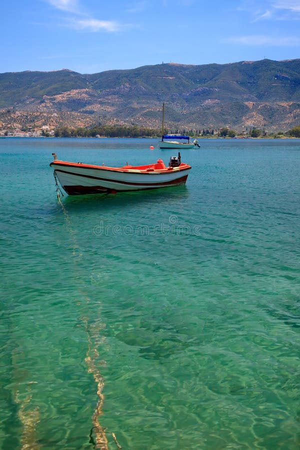 Barco de pesca en el Mar Egeo