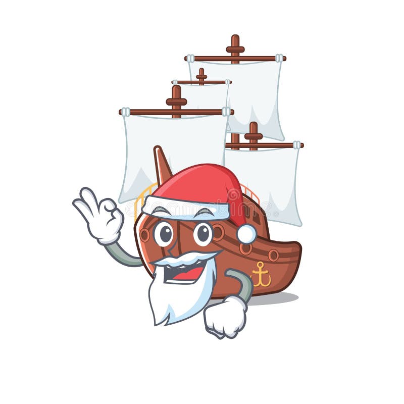 Barco pirata con forma de caricatura stock de ilustración Barco pirata con forma de caricatura stock de ilustración