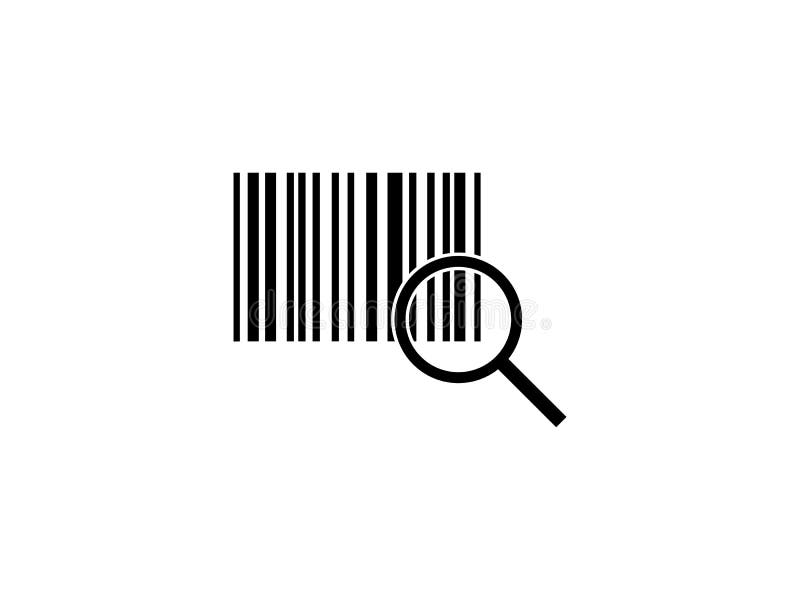 Barcode, code icon. Vector illustration, flat design royalty free illustration