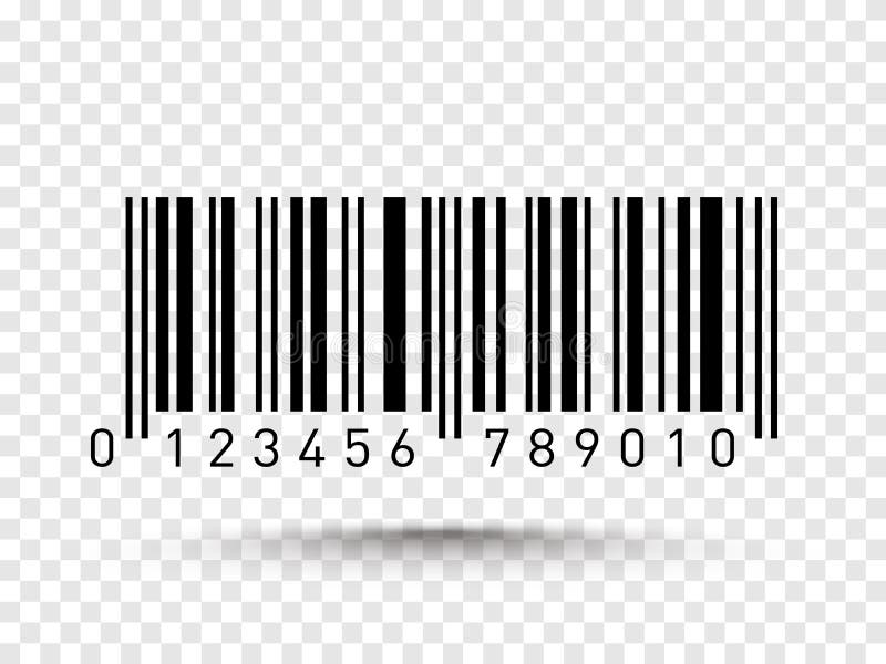 Barcode Isolated on Transparent Background. Vector Icon Stock Vector -  Illustration of distribution, scanner: 110613875