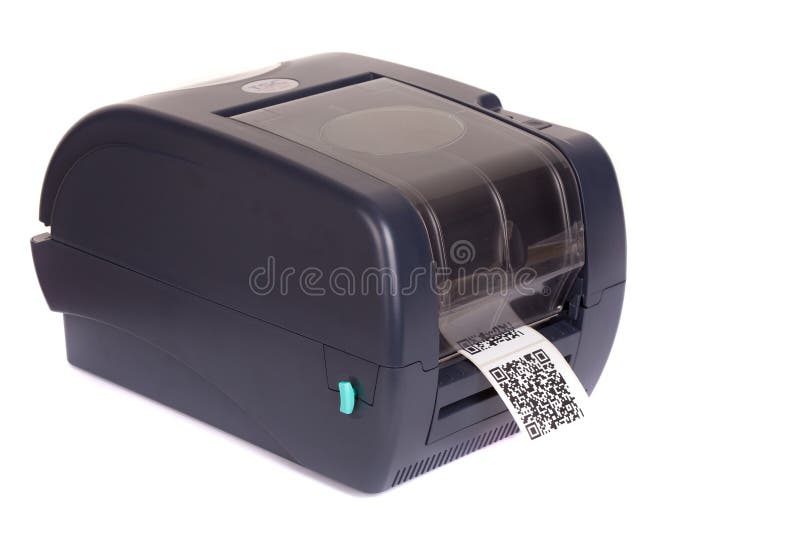 Barcode label printer royalty free stock images