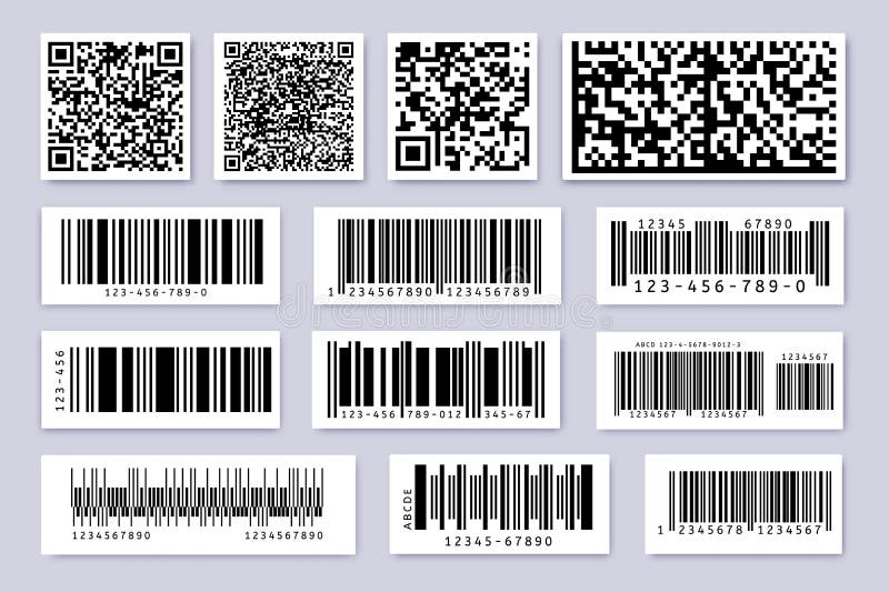 black Decals Bar code for different scales 00146 