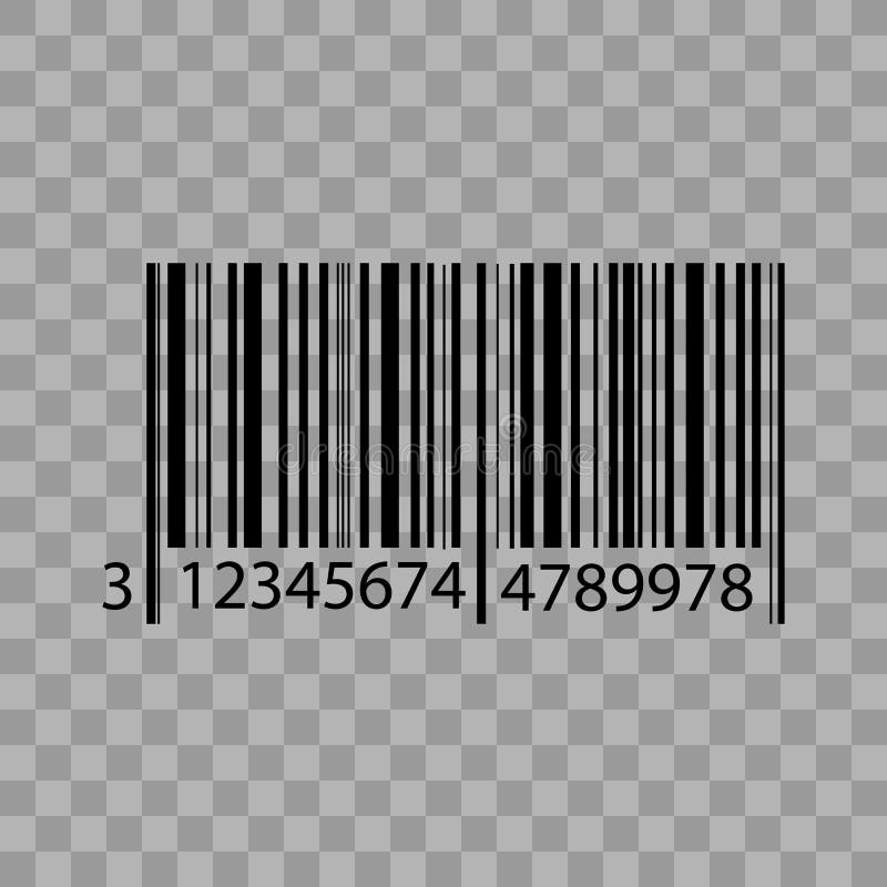 Barcode lokalisiert auf transparentem Hintergrund lizenzfreie abbildung