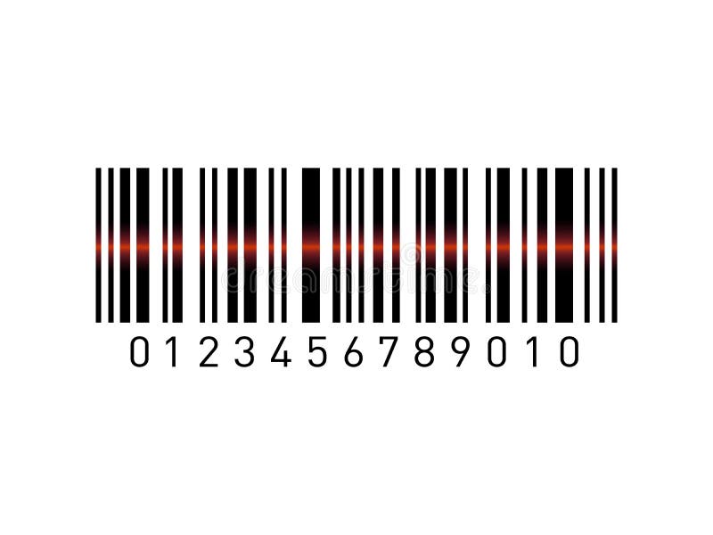 Barcode lokalisiert auf transparentem Hintergrund Übersetzt Ikone stock abbildung