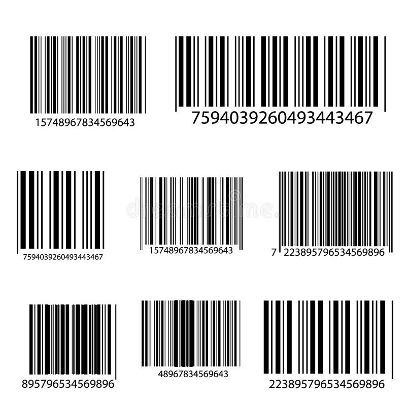 Barcode lokalisiert auf transparentem Hintergrund Übersetzt Ikone vektor abbildung