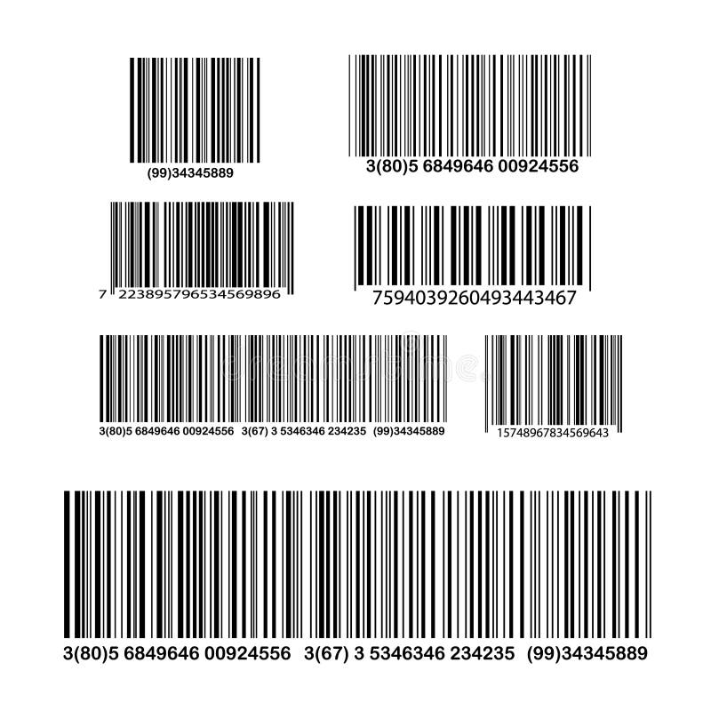 Barcode lokalisiert auf transparentem Hintergrund Übersetzt Ikone vektor abbildung