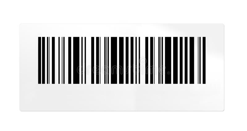 Barcode lokalisiert auf Weiß vektor abbildung