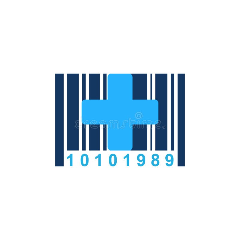 Barcode Medical Logo Icon Design Stock Vector Illustration of company
