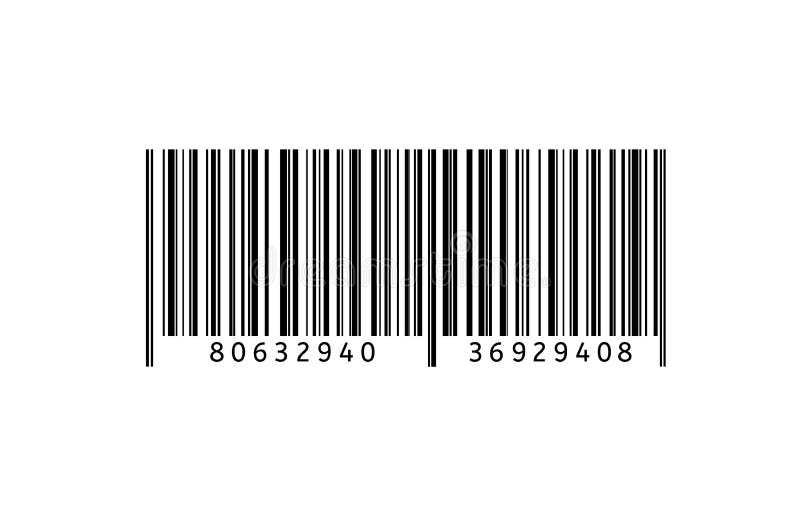 Barcode vector flat icon. Bar code sign. Thin line symbol stock illustration
