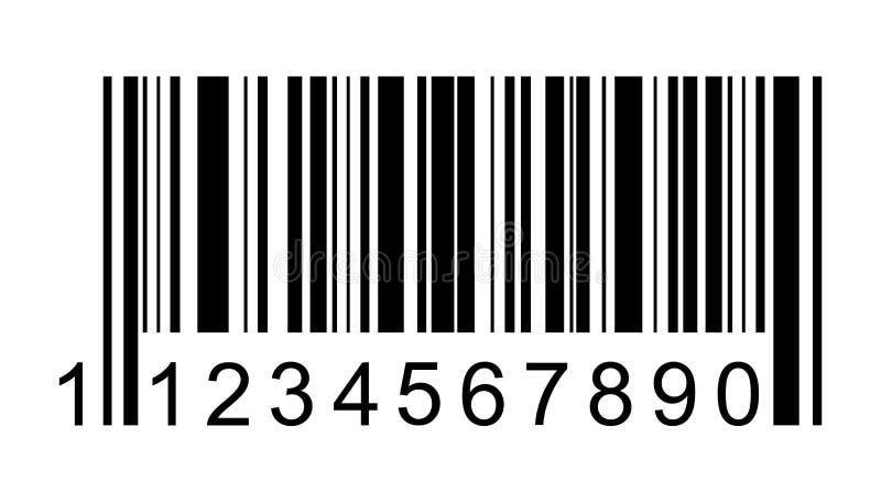 Barcode vector icon. Bar code for web, app ui design. Isolated illustration stock illustration