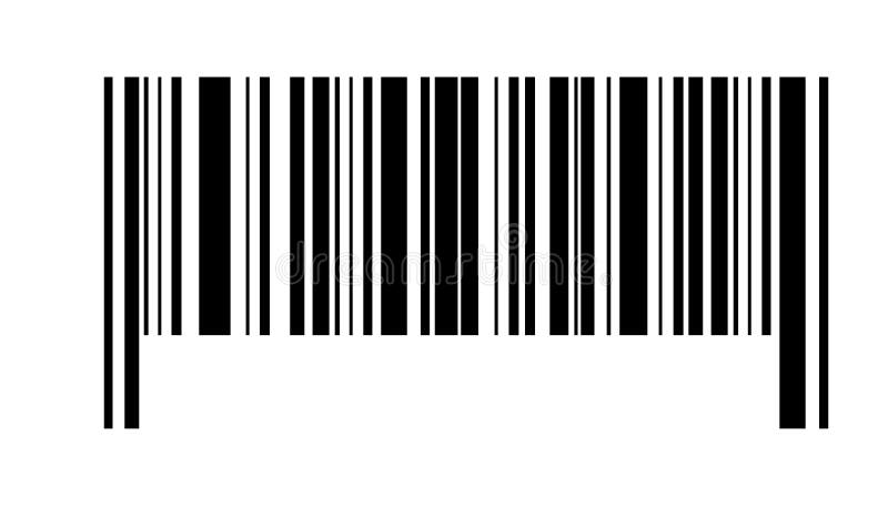 Barcode vector icon. Bar code for web, app ui design. Isolated illustration royalty free illustration