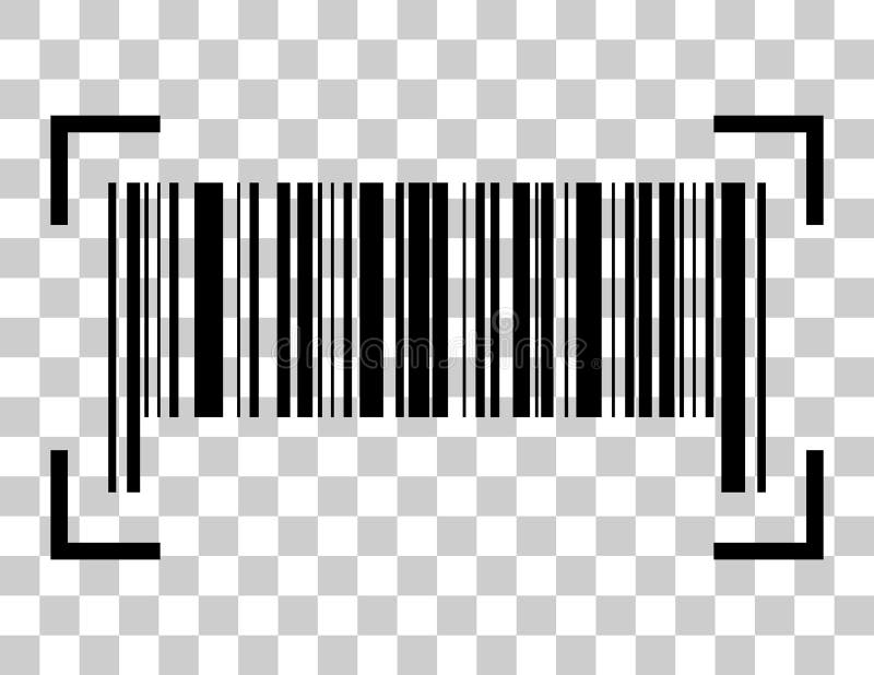 Barcode vector icon. Bar code for web flat design. Isolated illustration stock illustration