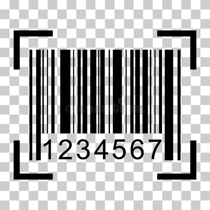Barcode vector icon. Bar code for web flat design. Isolated illustration stock illustration