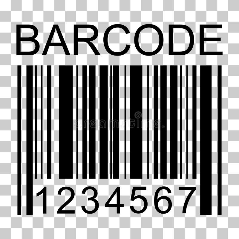 Barcode vector icon. Bar code for web flat design. Isolated illustration royalty free illustration
