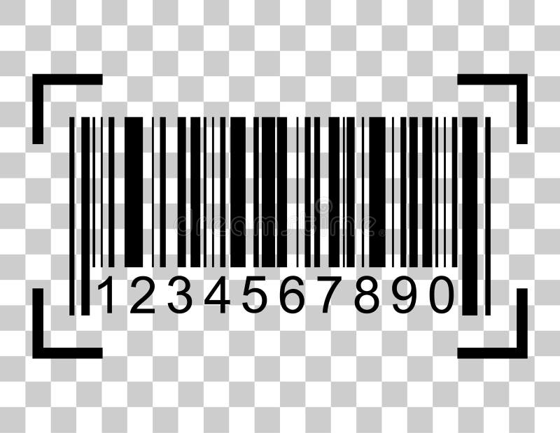 Barcode vector icon. Bar code for web flat design. Isolated illustration stock illustration